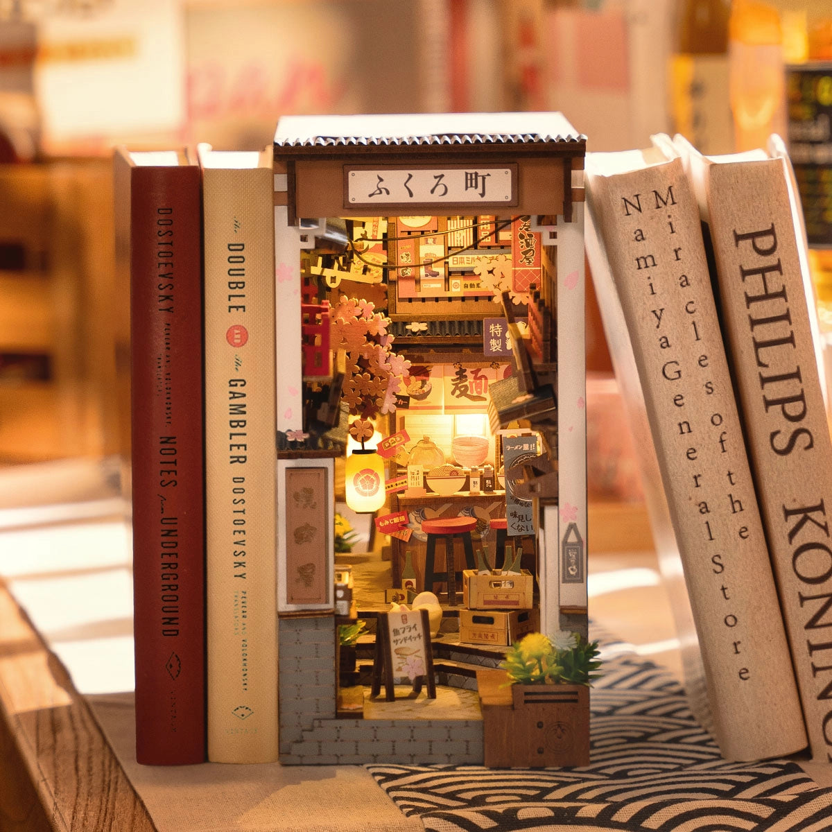 Book Nook Shelf Insert - Sakura Wine Alley
