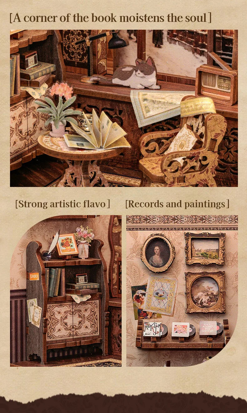 DIY Book Nook Kit | Owl Bookstore