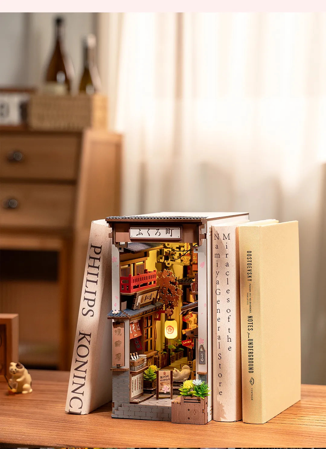 Book Nook Shelf Insert - Sakura Wine Alley