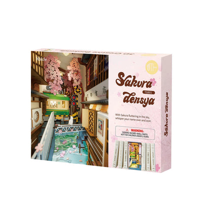 Book Nook Shelf Insert - Sakura Densya