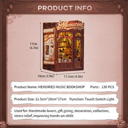 DIY Book Nook Kit | Memories Music Bookshop